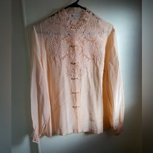 Da Fu Gui Pastel Pink Vinatge Chinese Embroidered Blouse